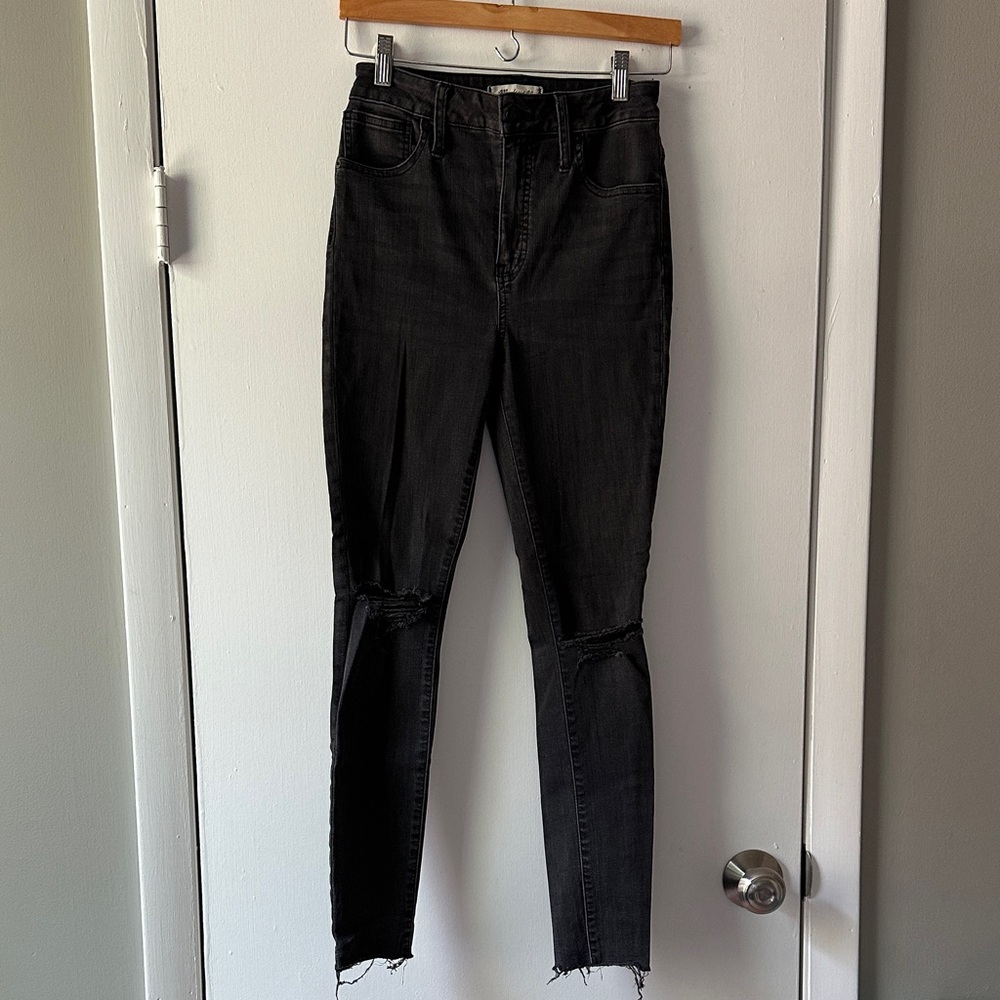 Madewell Dark Gray Curvy Skinny Jeans